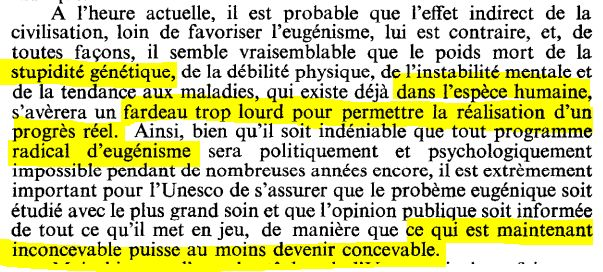 L'ugnisme de Julian Huxley frre d'Aldus