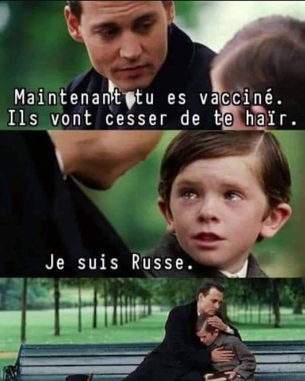 Maintenant que tu est vacciné, ils vont